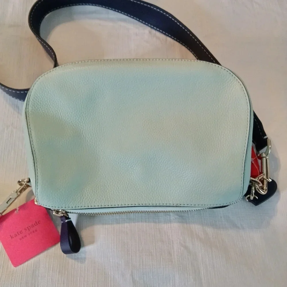 Kate Spade Anyday Crossbody Blue Green Leather Purse NWT